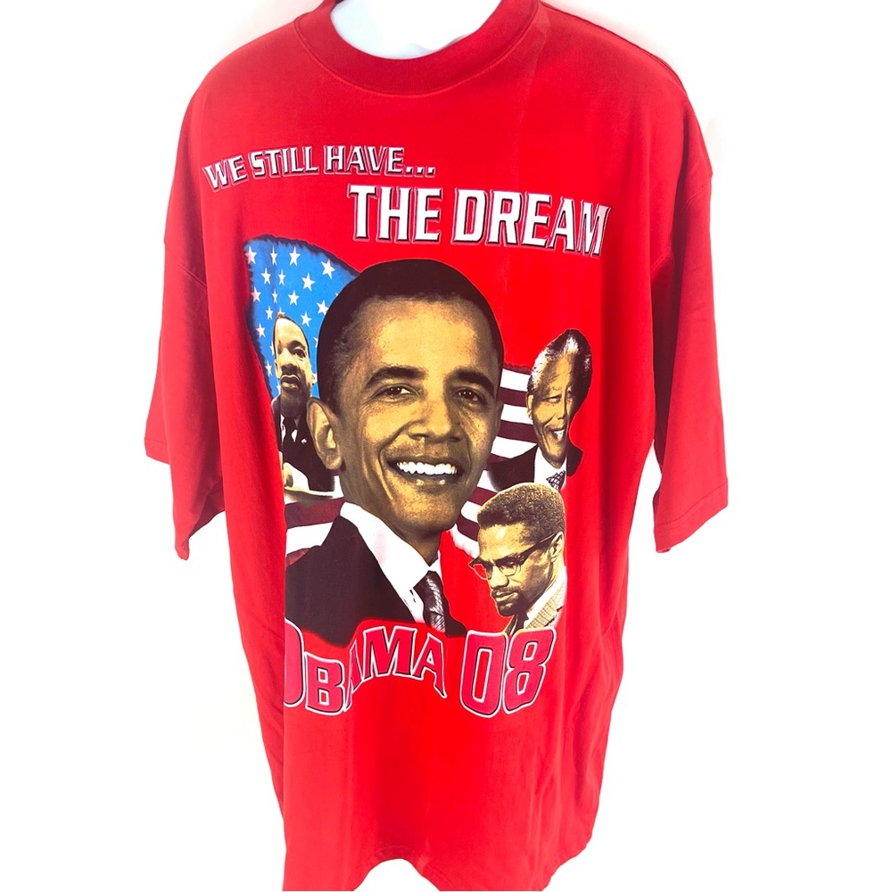 Obama 2008 Men’s Red T-shirt 5XL XXXXXL